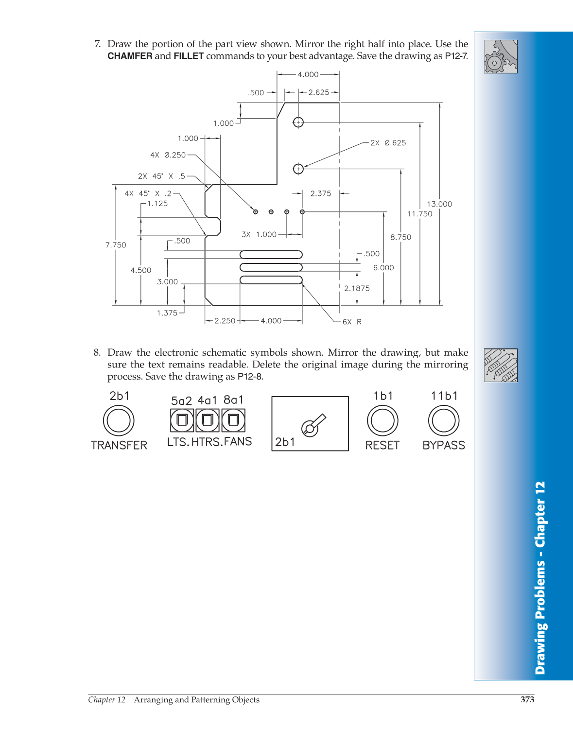 AutoCAD and Its Applications—Comprehensive 2013, 20th Edition page 373