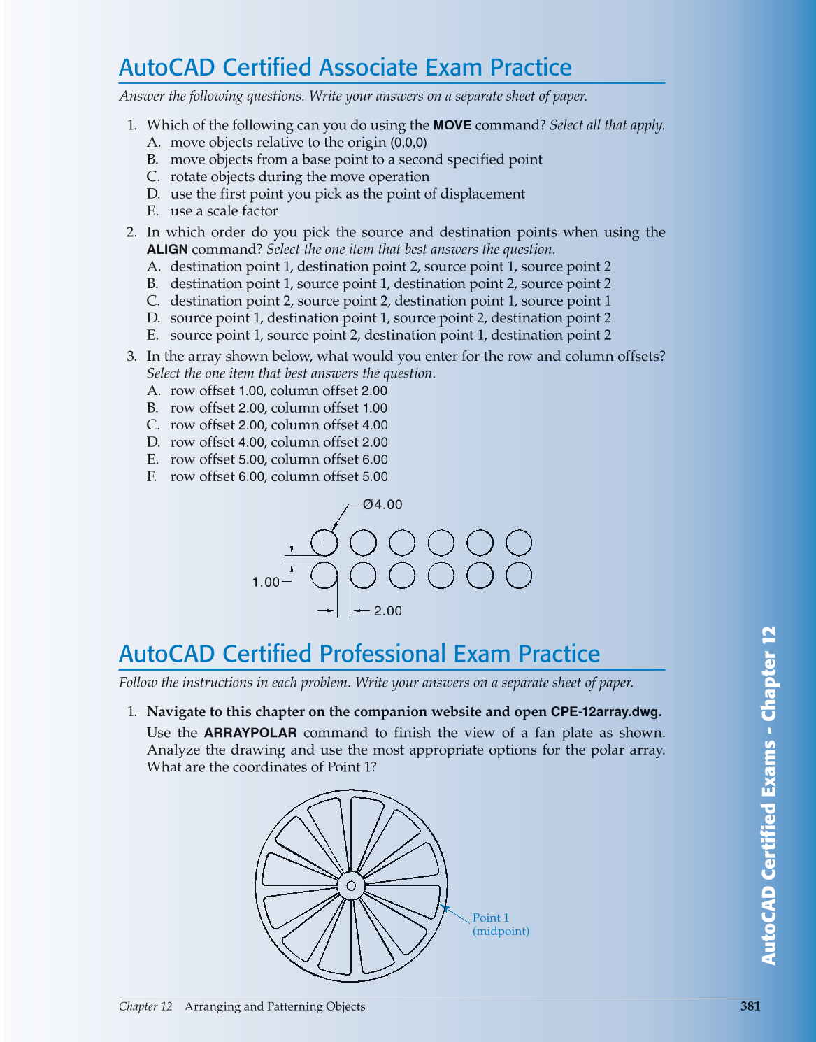AutoCAD and Its Applications—Comprehensive 2013, 20th Edition page 381