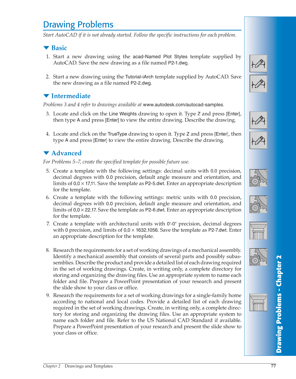 AutoCAD and Its Applications—Comprehensive 2013, 20th Edition page 77