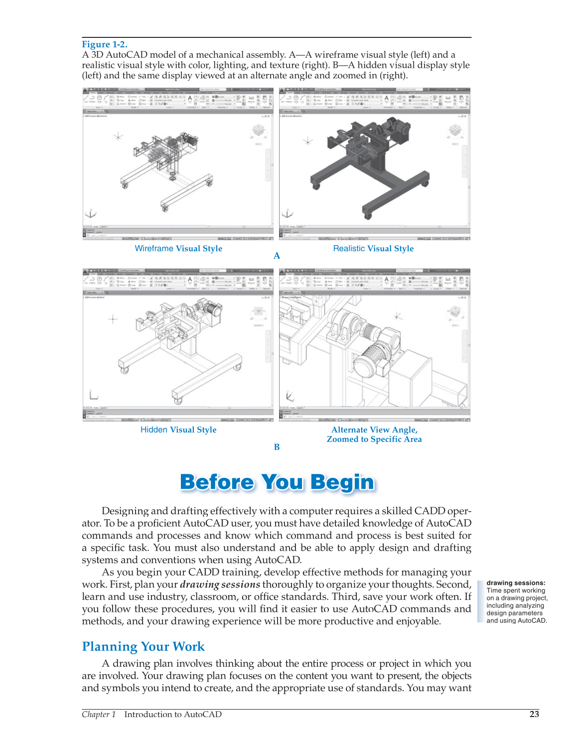 AutoCAD and Its Applications—Comprehensive 2014, 21st Edition page 23