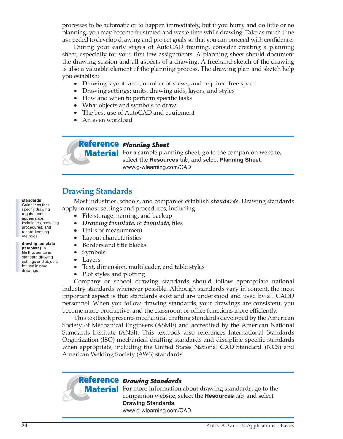 AutoCAD and Its Applications—Comprehensive 2014, 21st Edition page 24