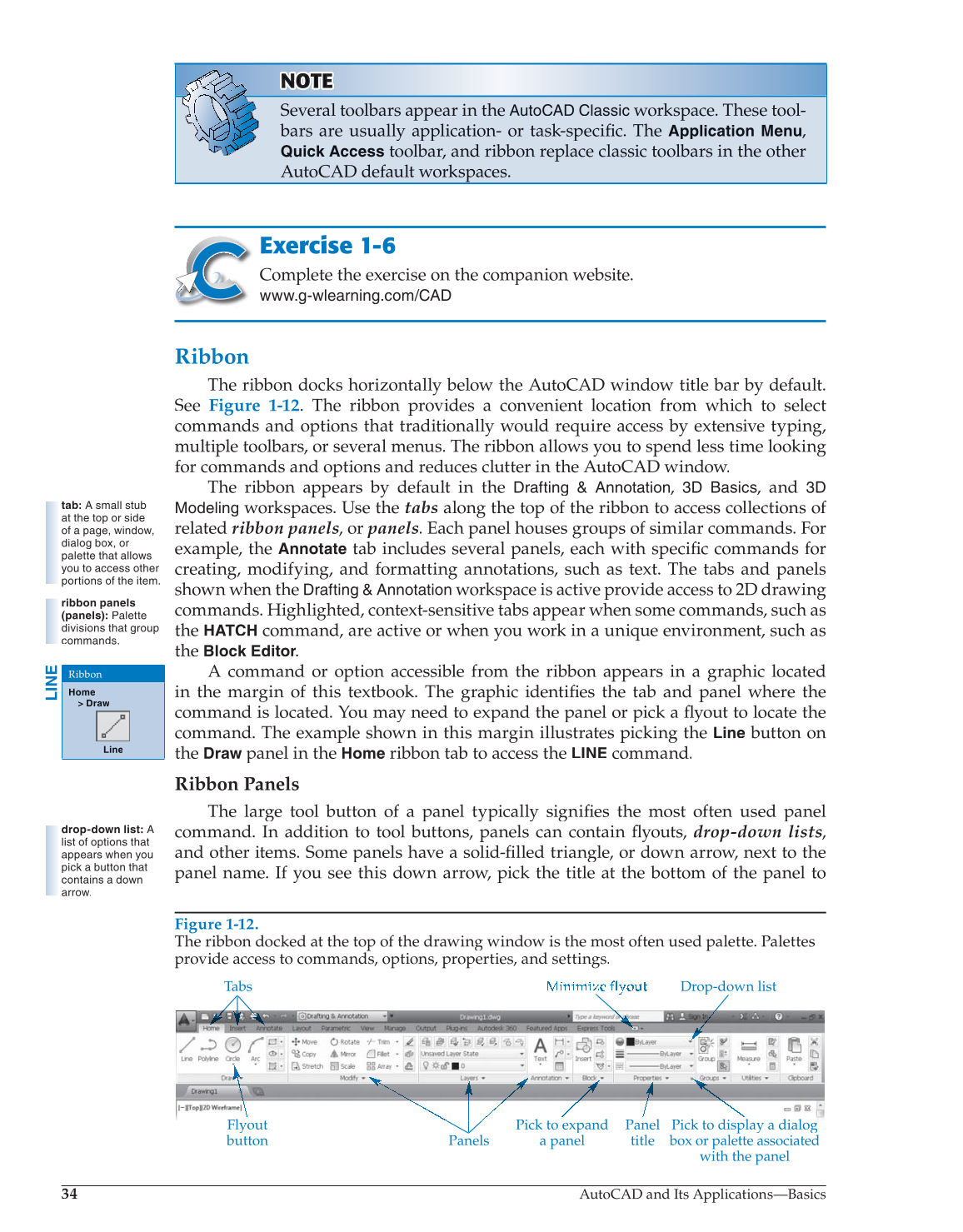 AutoCAD and Its Applications—Comprehensive 2014, 21st Edition page 34