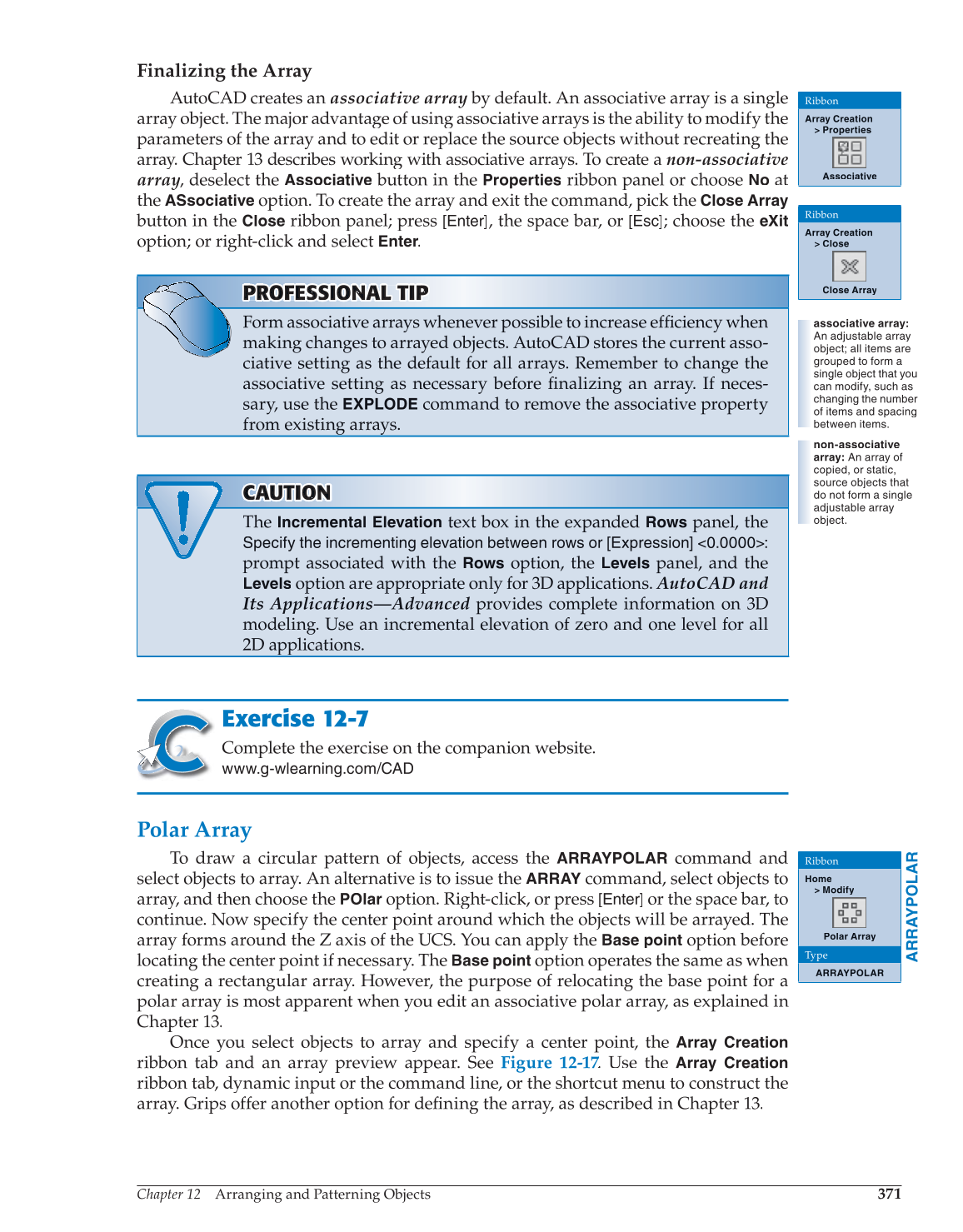 AutoCAD and Its Applications—Comprehensive 2014, 21st Edition page 371