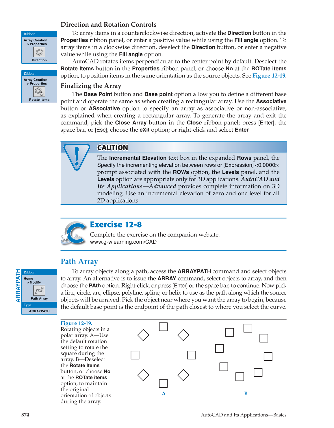 AutoCAD and Its Applications—Comprehensive 2014, 21st Edition page 374