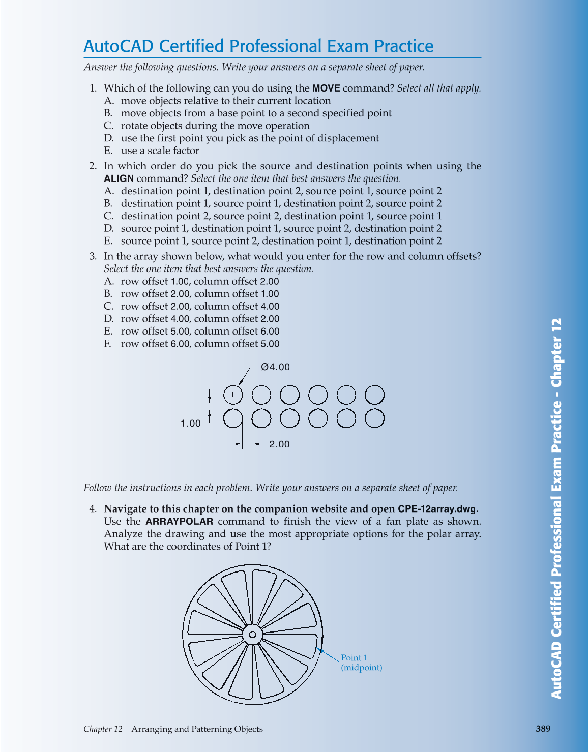 AutoCAD and Its Applications—Comprehensive 2014, 21st Edition page 389