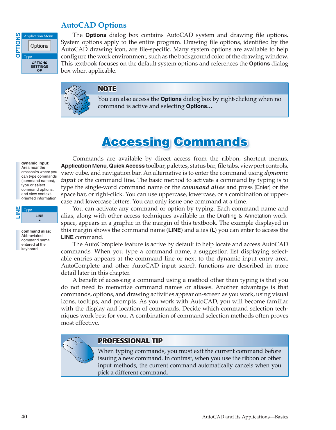 AutoCAD and Its Applications—Comprehensive 2014, 21st Edition page 40