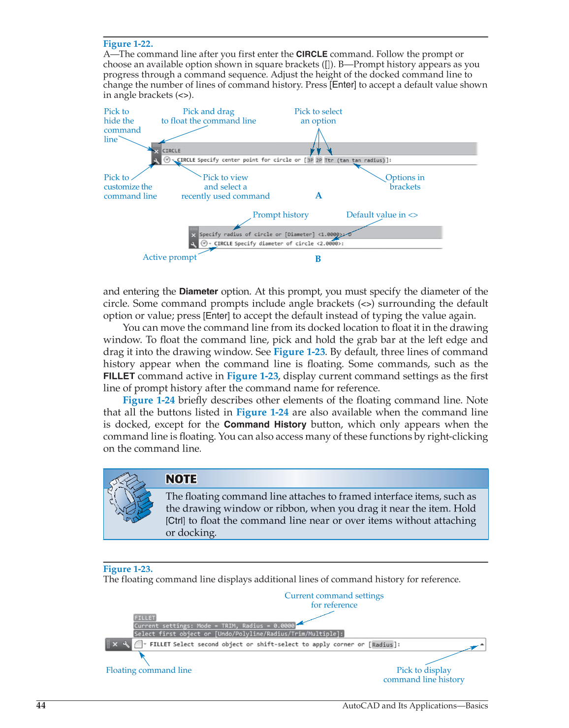 AutoCAD and Its Applications—Comprehensive 2014, 21st Edition page 44