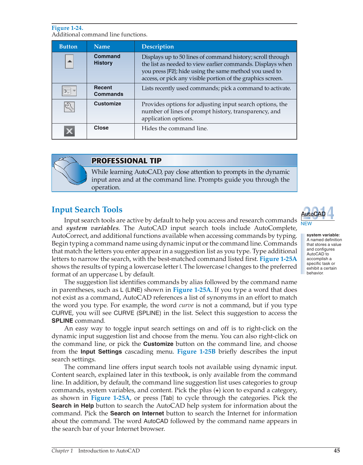 AutoCAD and Its Applications—Comprehensive 2014, 21st Edition page 45