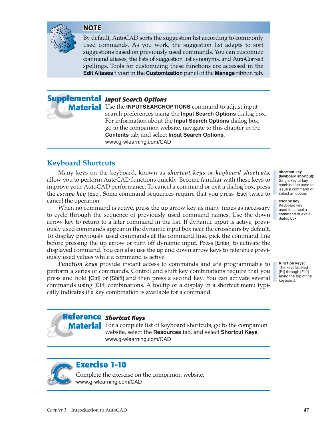 AutoCAD and Its Applications—Comprehensive 2014, 21st Edition page 47