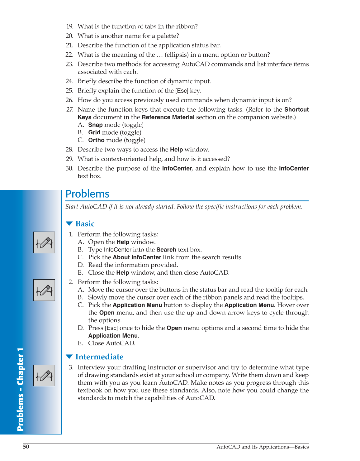 AutoCAD and Its Applications—Comprehensive 2014, 21st Edition page 50