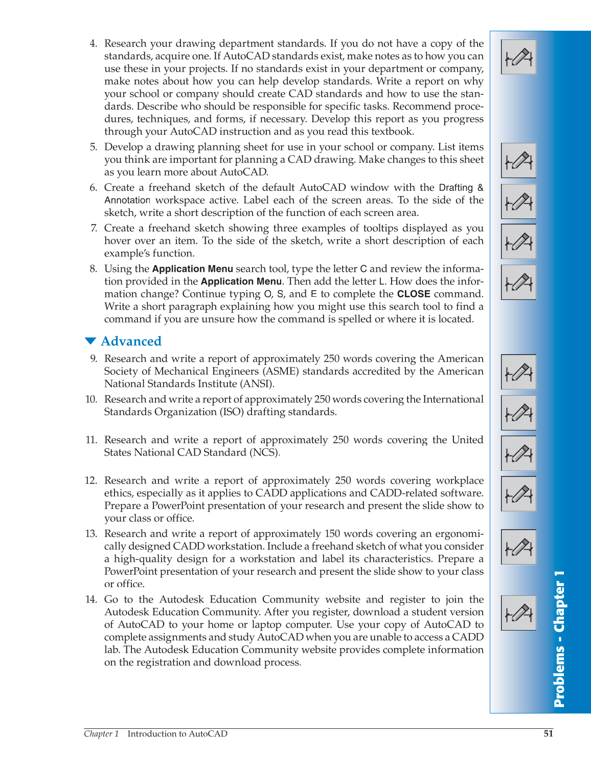 AutoCAD and Its Applications—Comprehensive 2014, 21st Edition page 51