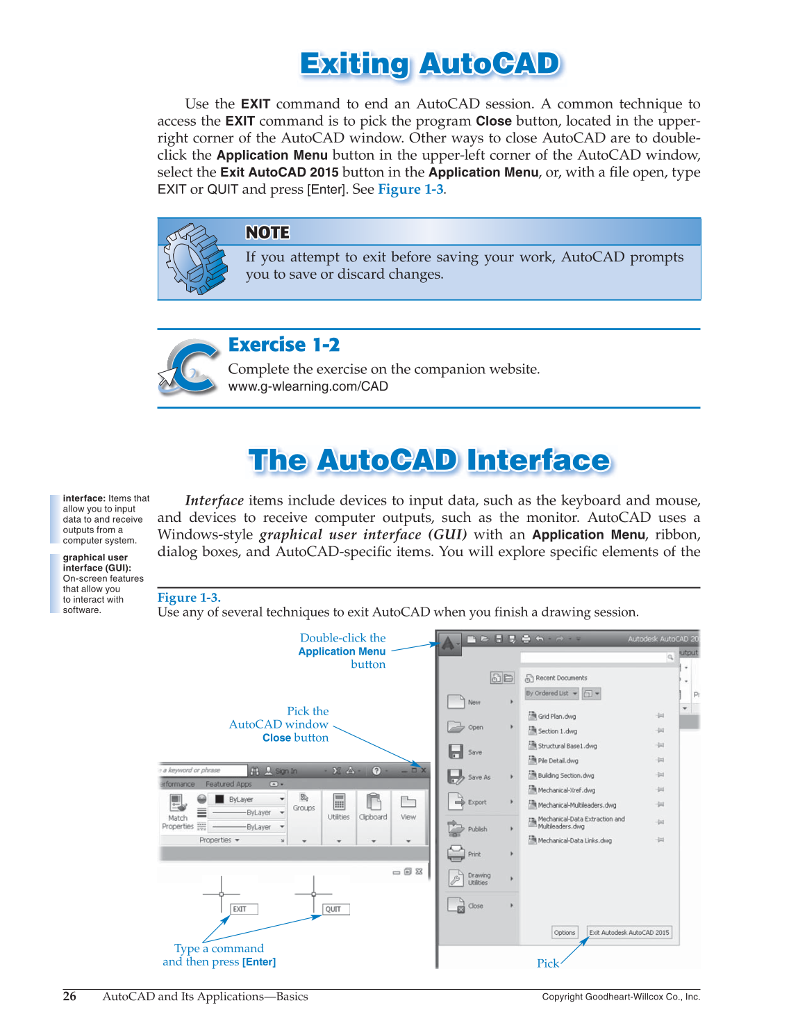 AutoCAD and Its Applications—Comprehensive 2015, 22nd Edition page 26