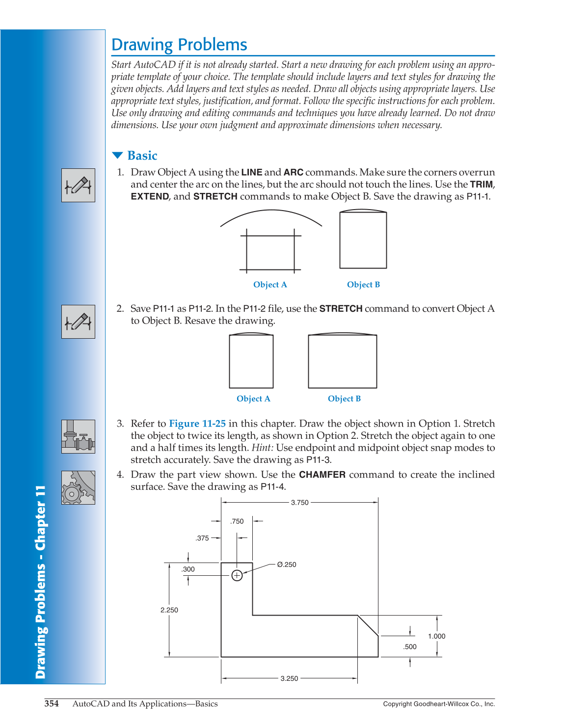 AutoCAD and Its Applications—Comprehensive 2015, 22nd Edition page 354