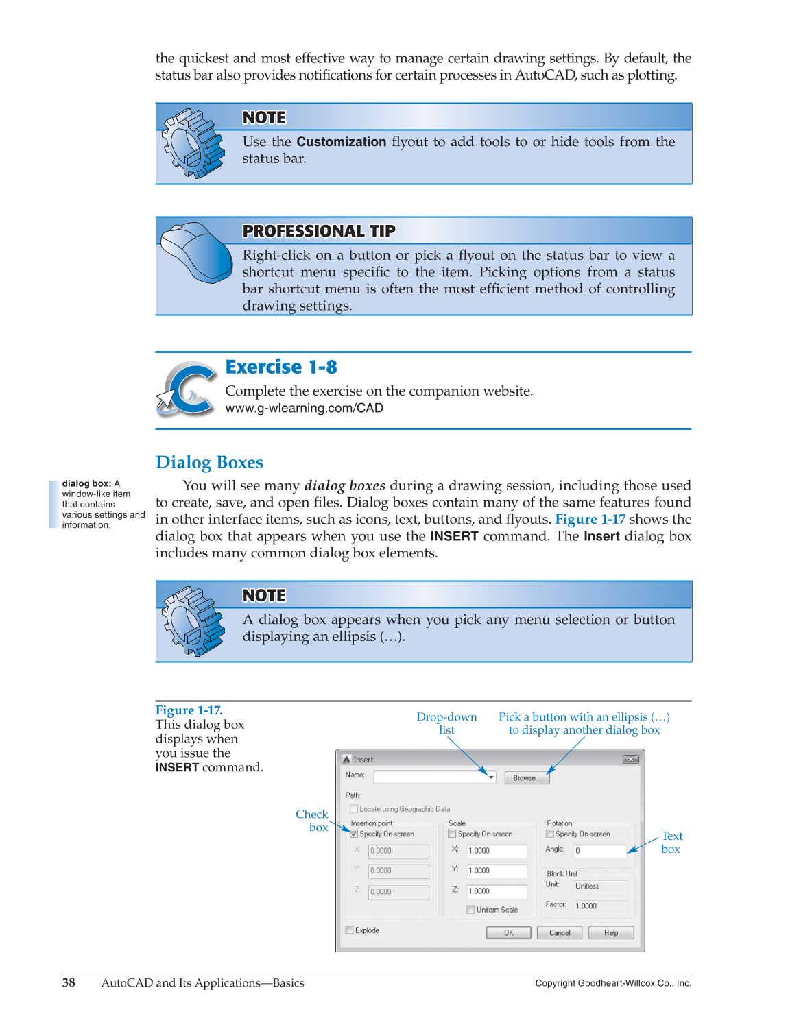 AutoCAD and Its Applications—Comprehensive 2015, 22nd Edition page 38