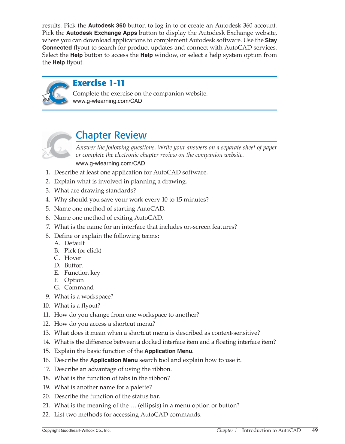 AutoCAD and Its Applications—Comprehensive 2015, 22nd Edition page 49
