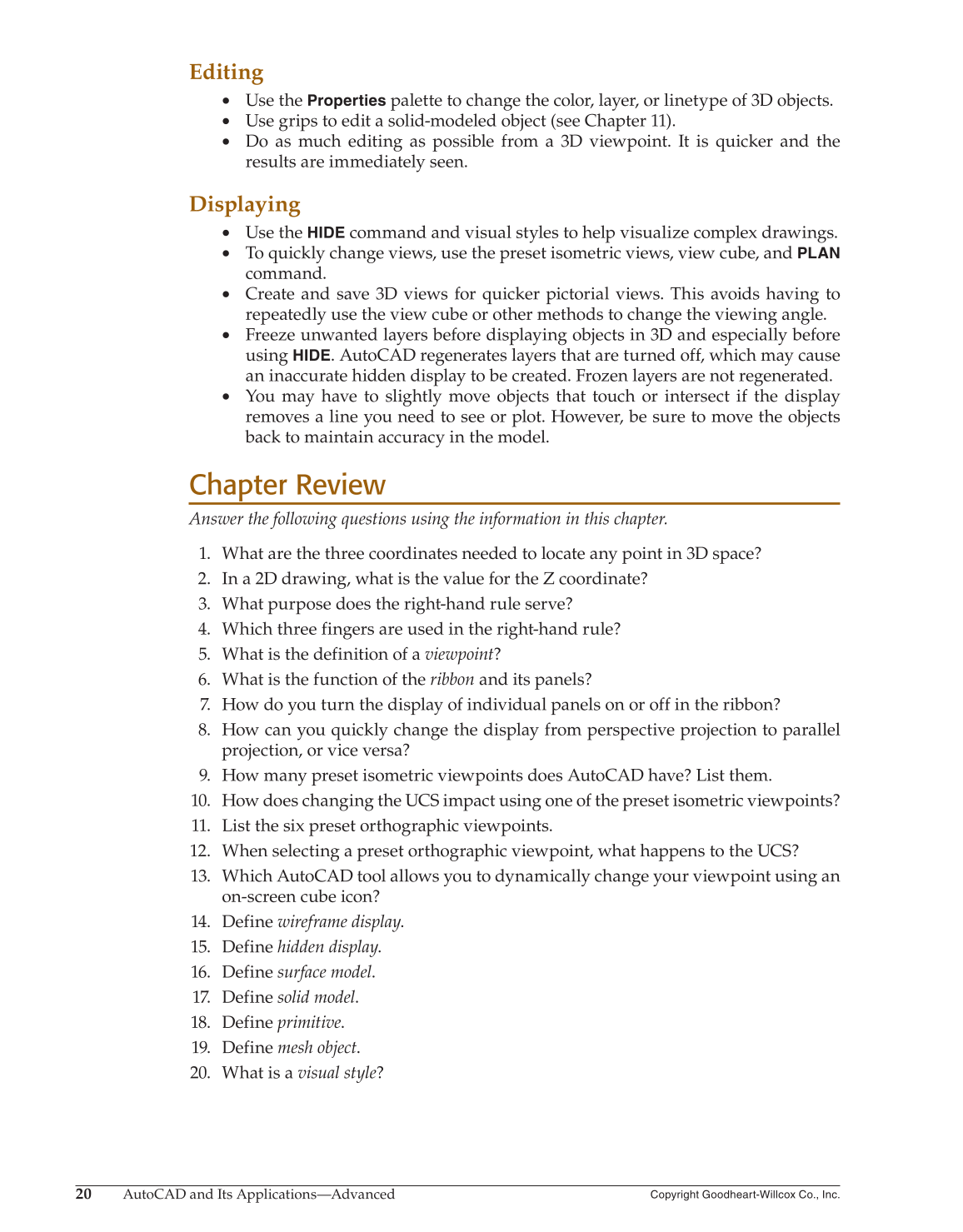 AutoCAD and Its Applications—Comprehensive 2016, 23rd Edition page 1070