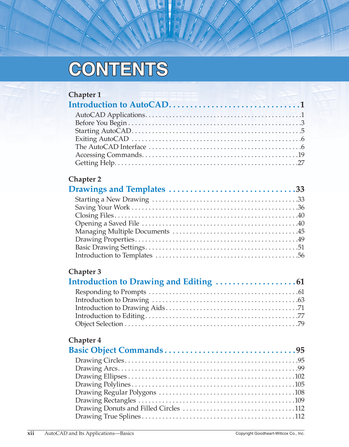 AutoCAD and Its Applications—Comprehensive 2016, 23rd Edition page xii