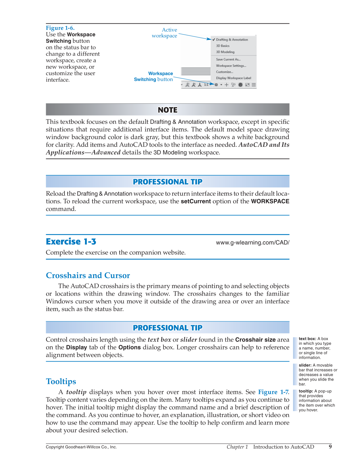AutoCAD and Its Applications—Comprehensive 2016, 23rd Edition page 9