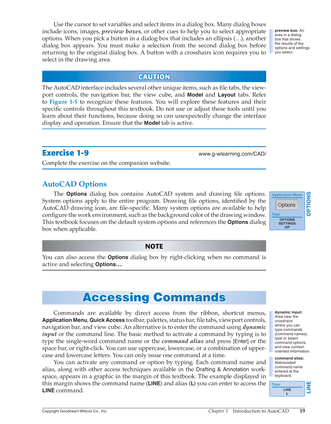AutoCAD and Its Applications—Comprehensive 2016, 23rd Edition page 19