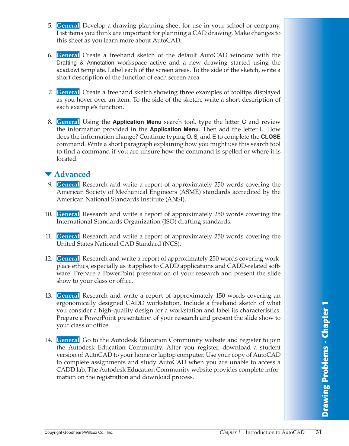 AutoCAD and Its Applications—Comprehensive 2016, 23rd Edition page 31