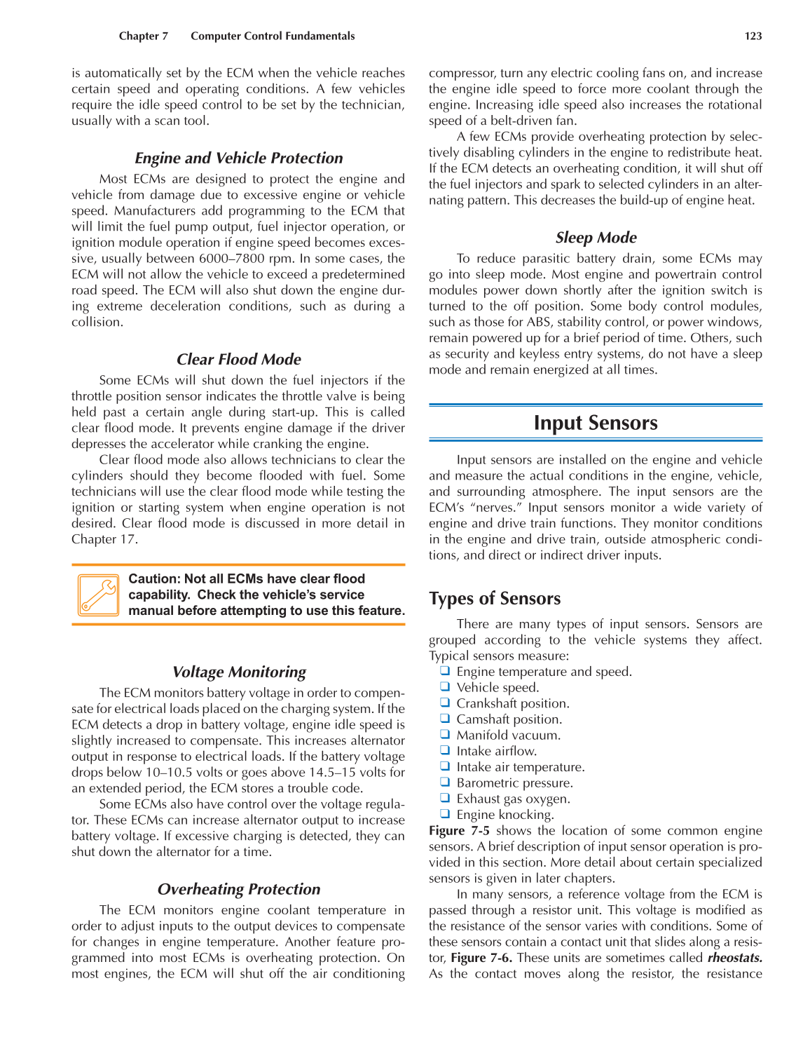 Auto Engine Performance and Driveability, A8, 3rd Edition page 123