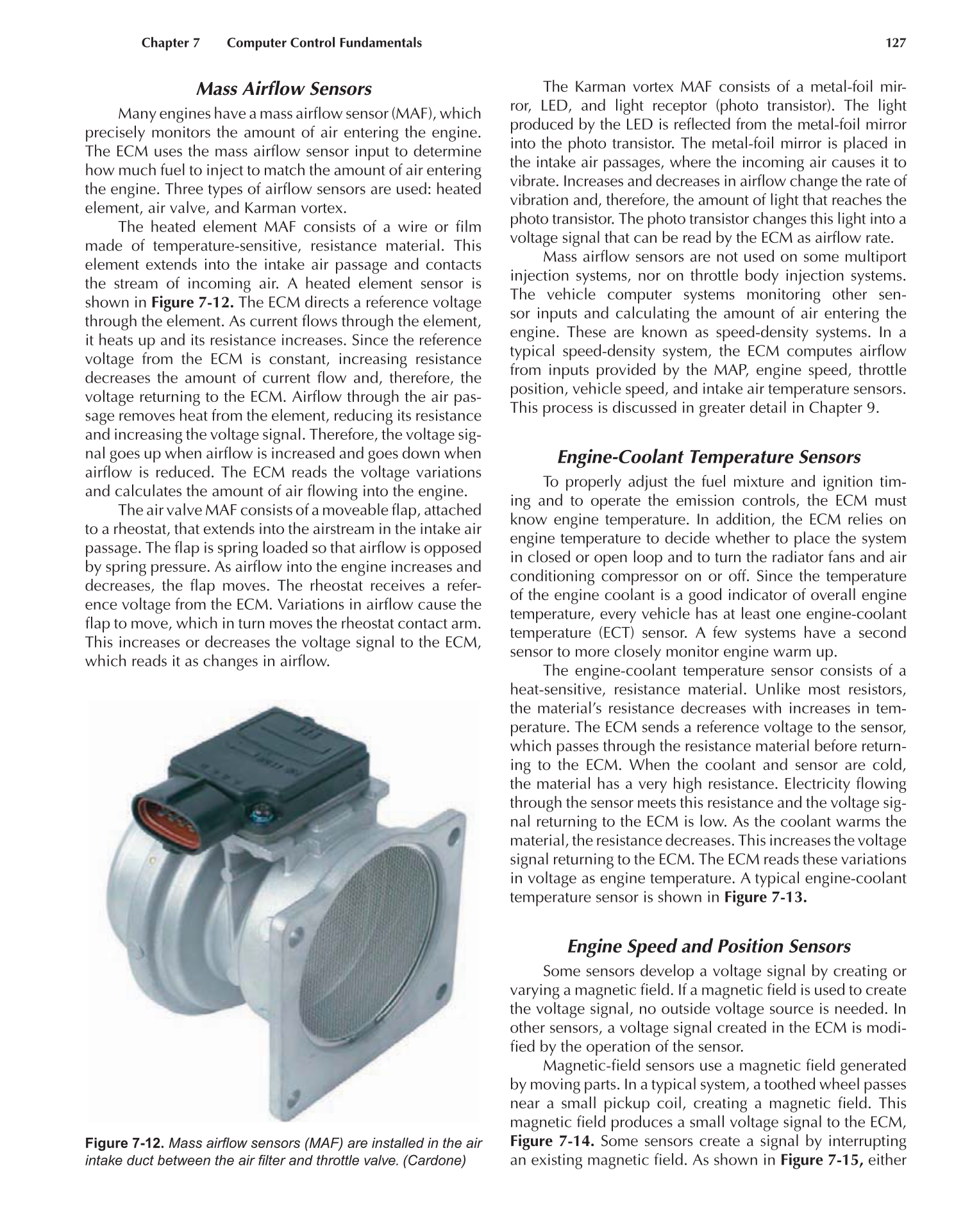 Auto Engine Performance and Driveability, A8, 3rd Edition page 127