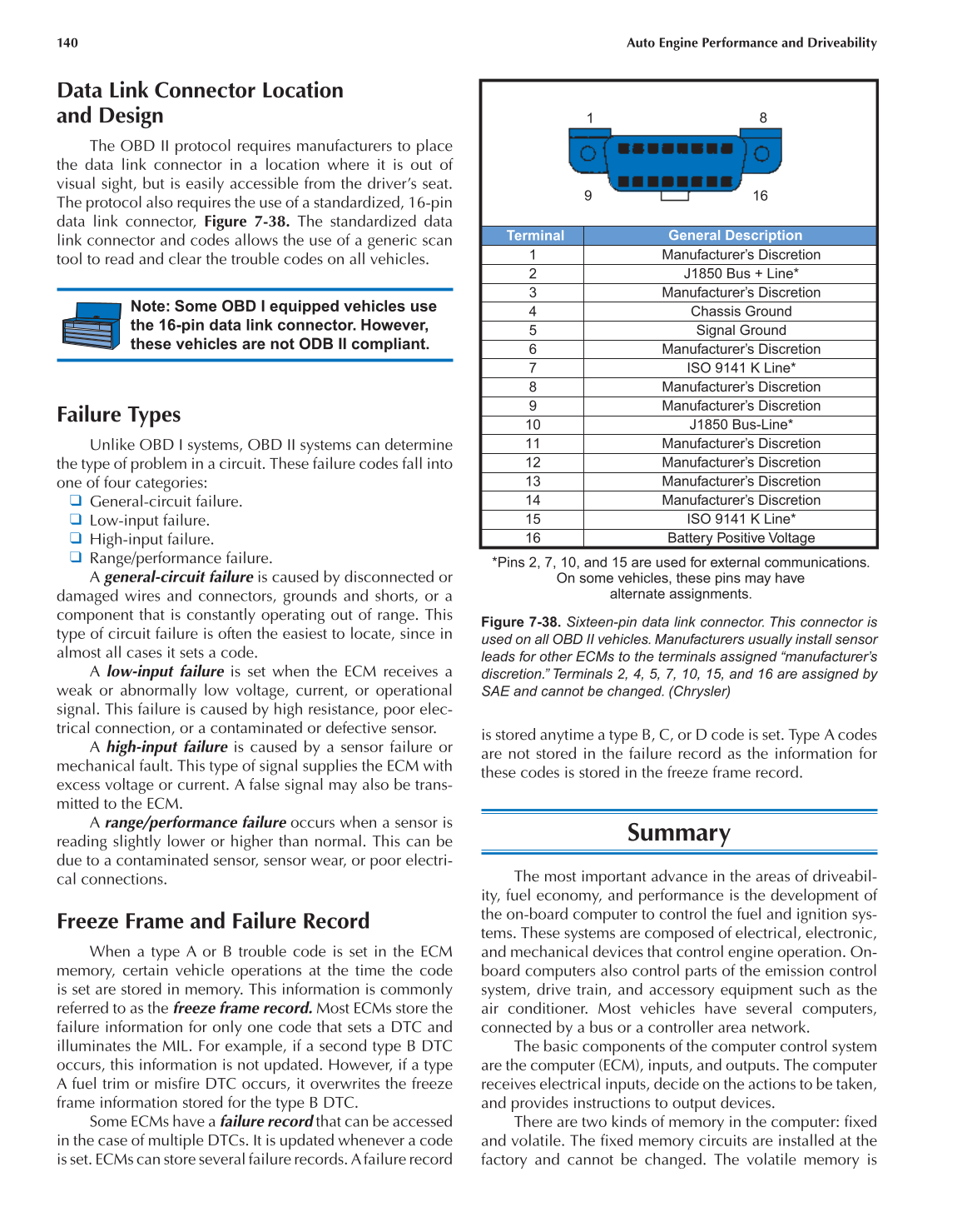 Auto Engine Performance and Driveability, A8, 3rd Edition page 140