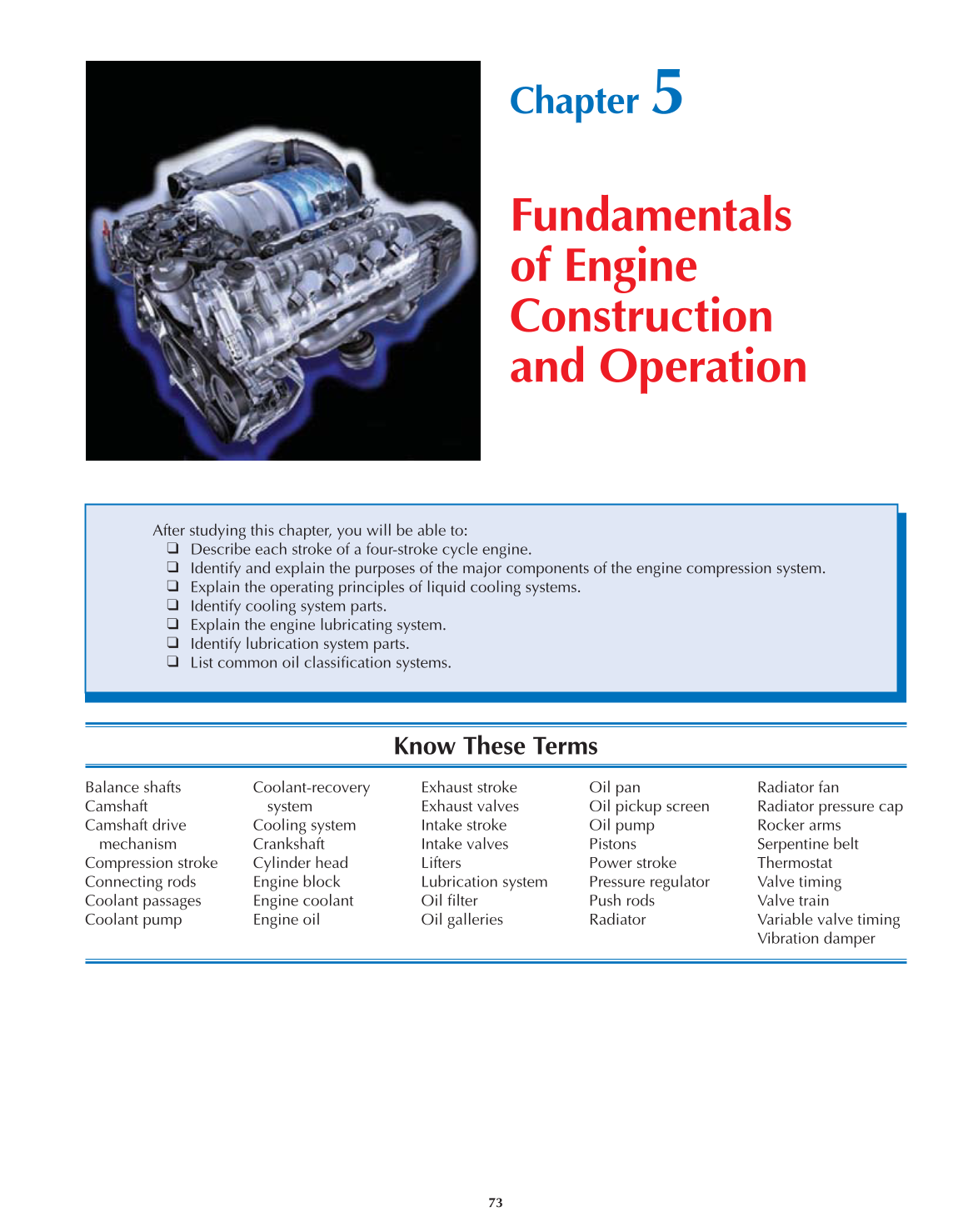 Auto Engine Performance and Driveability, A8, 3rd Edition page 73
