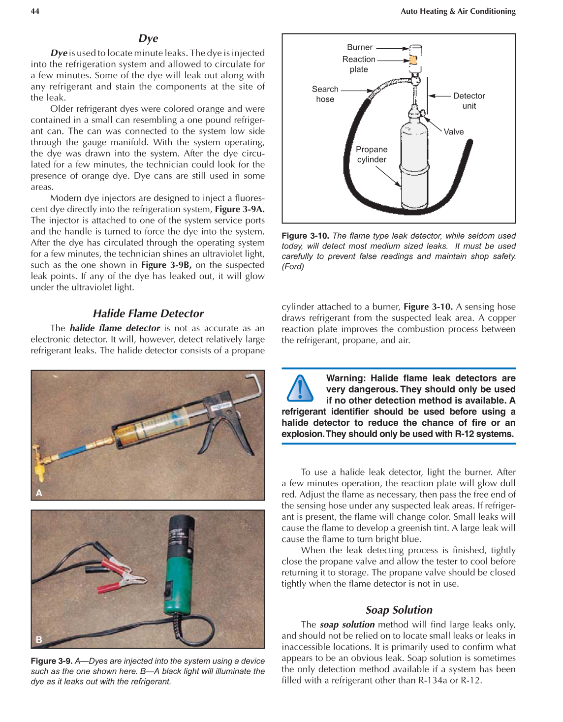 Auto Heating and Air Conditioning, A7, 3rd Edition page 44