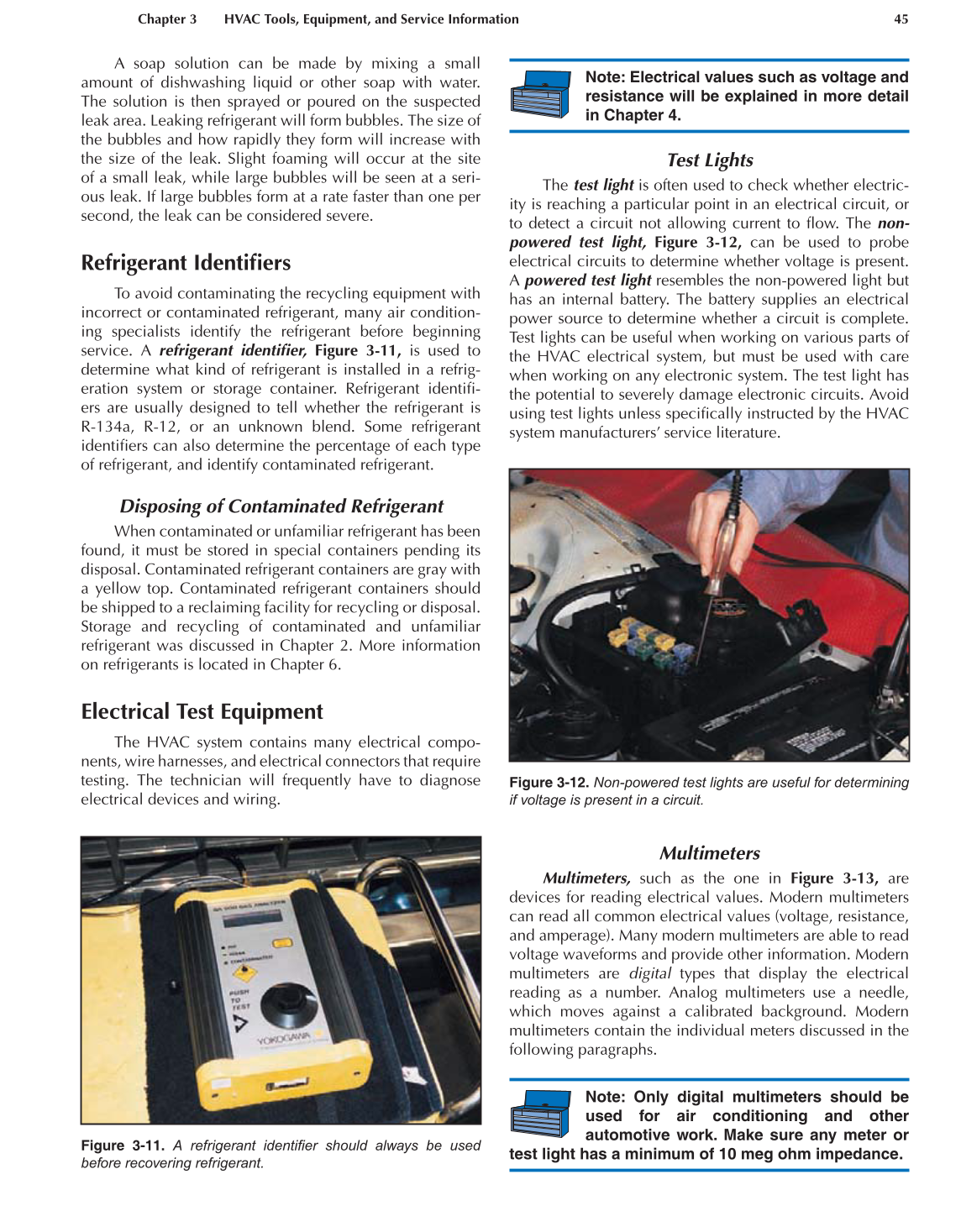 Auto Heating and Air Conditioning, A7, 3rd Edition page 45