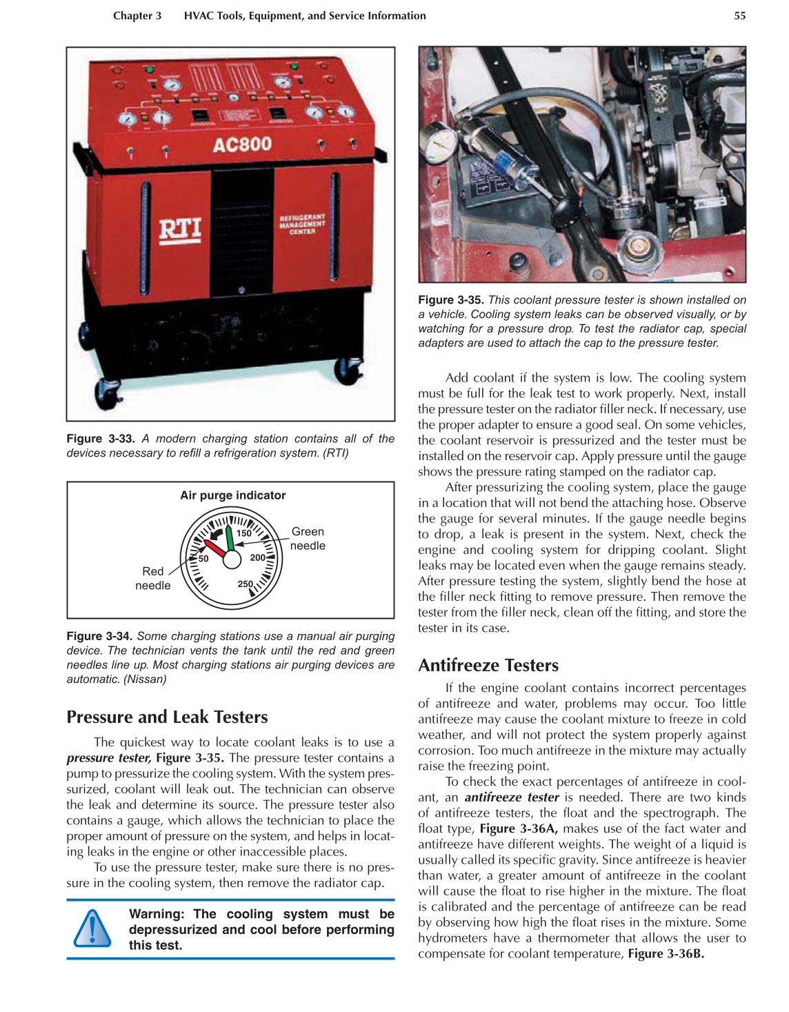 Auto Heating and Air Conditioning, A7, 3rd Edition page 55