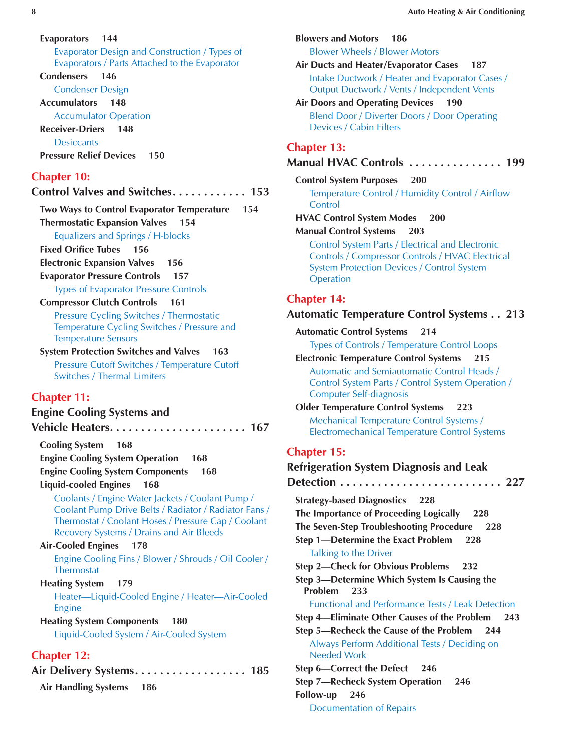 Auto Heating and Air Conditioning, A7, 3rd Edition page 8