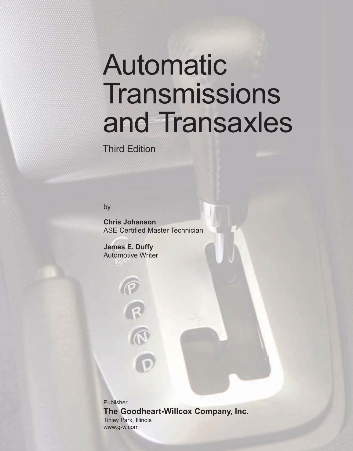Automatic Transmissions and Transaxles, A2, 3rd Edition page 1