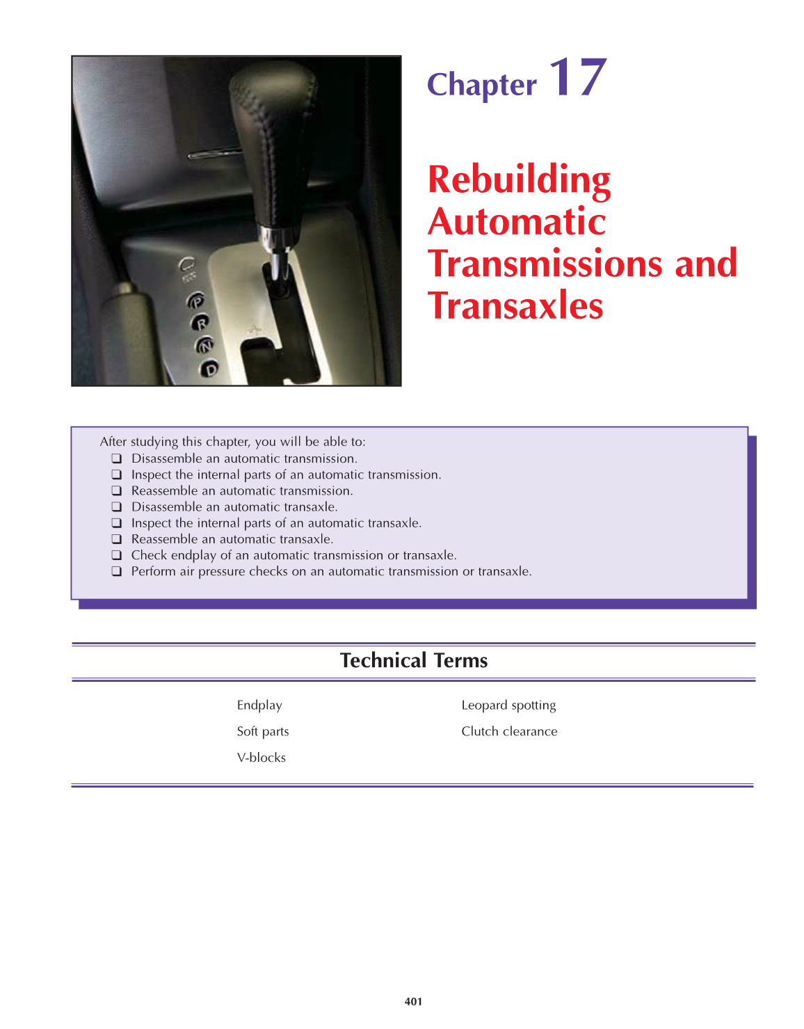 Automatic Transmissions and Transaxles, A2, 3rd Edition page 401