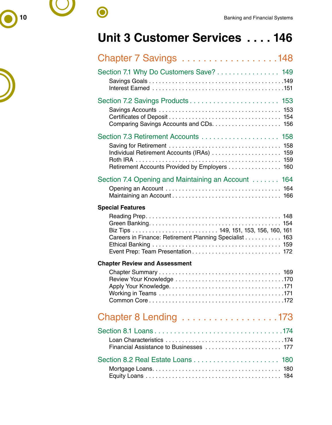 Banking & Financial Systems, 1st Edition page 10