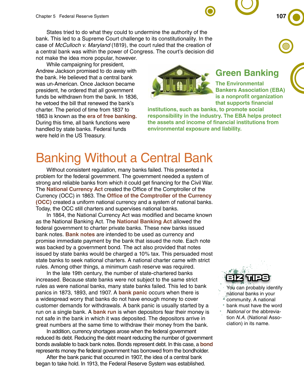 Banking & Financial Systems, 1st Edition page 107