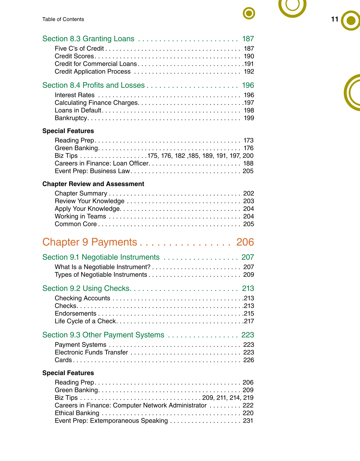 Banking & Financial Systems, 1st Edition page 11