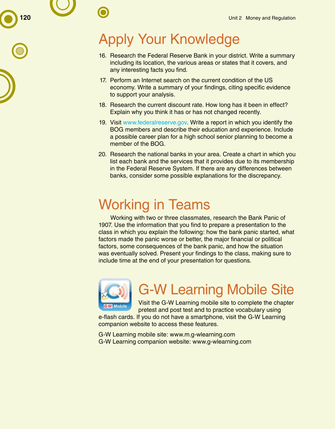 Banking & Financial Systems, 1st Edition page 120