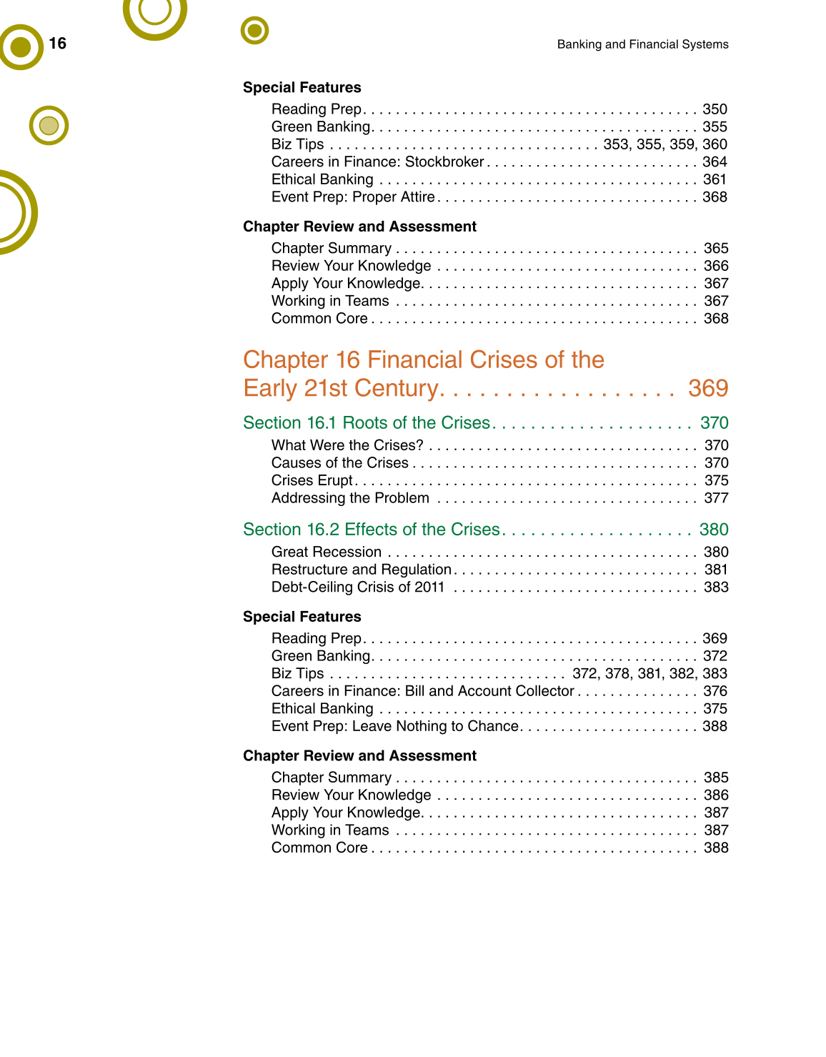 Banking & Financial Systems, 1st Edition page 16