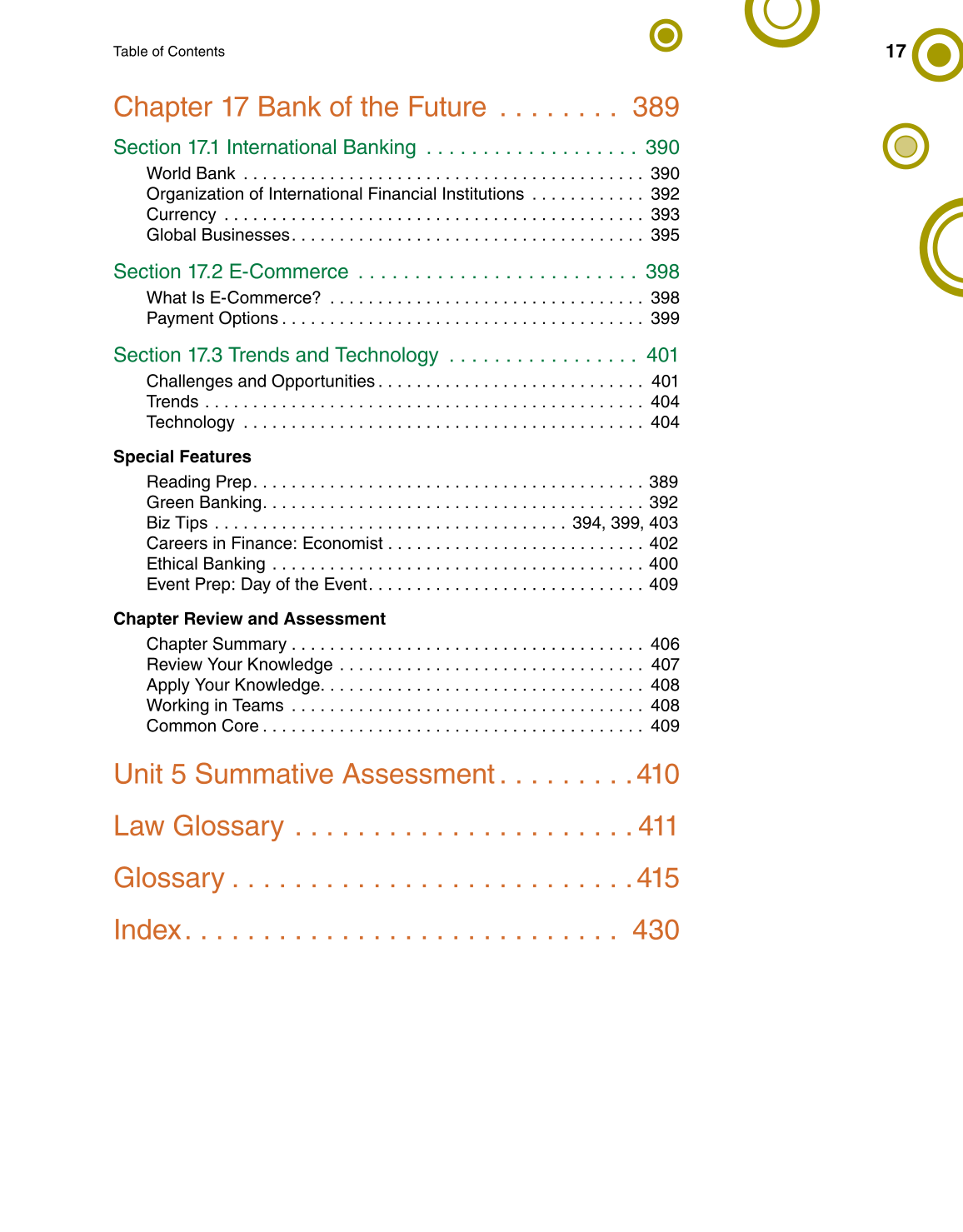 Banking & Financial Systems, 1st Edition page 17