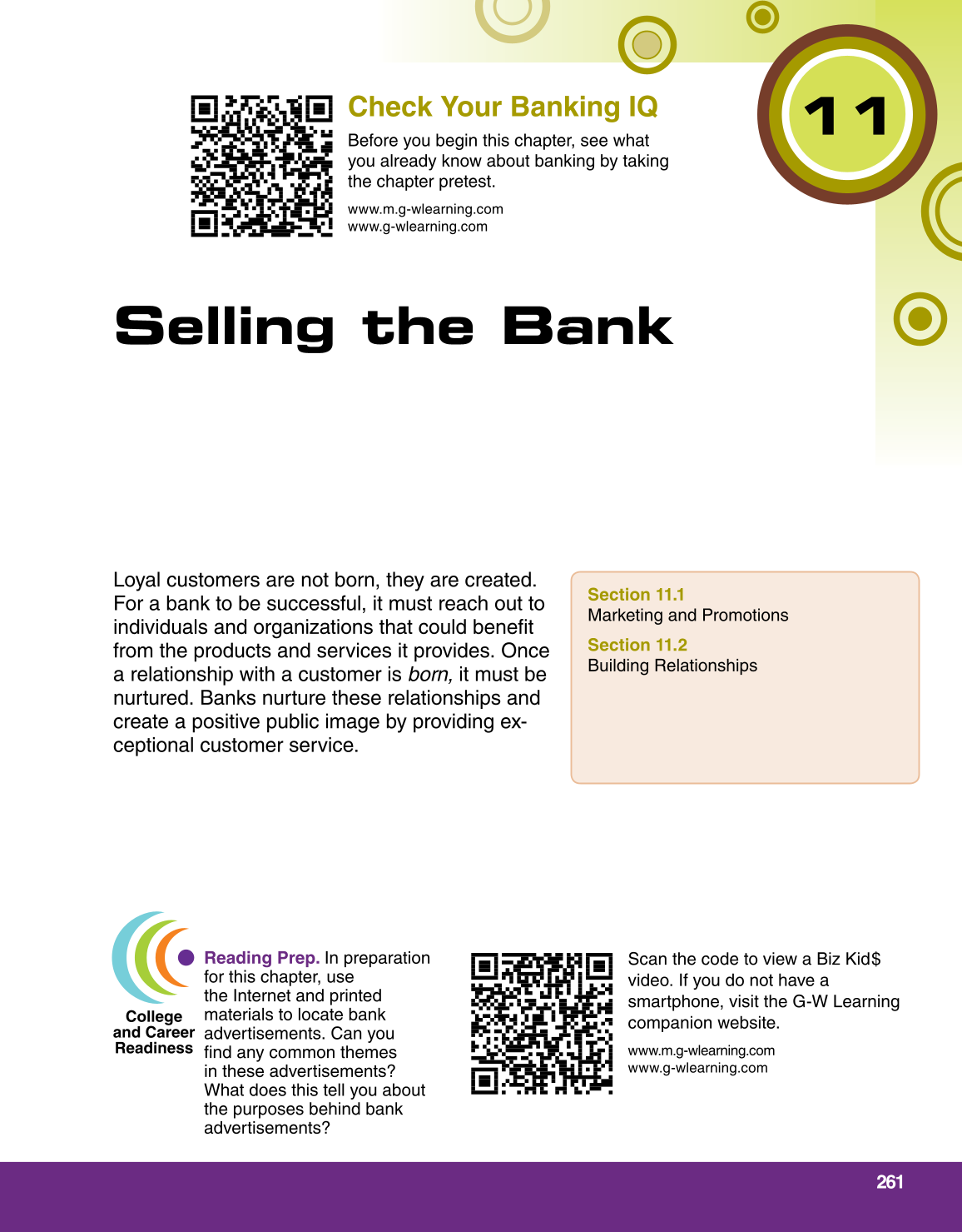 Banking & Financial Systems, 1st Edition page 261