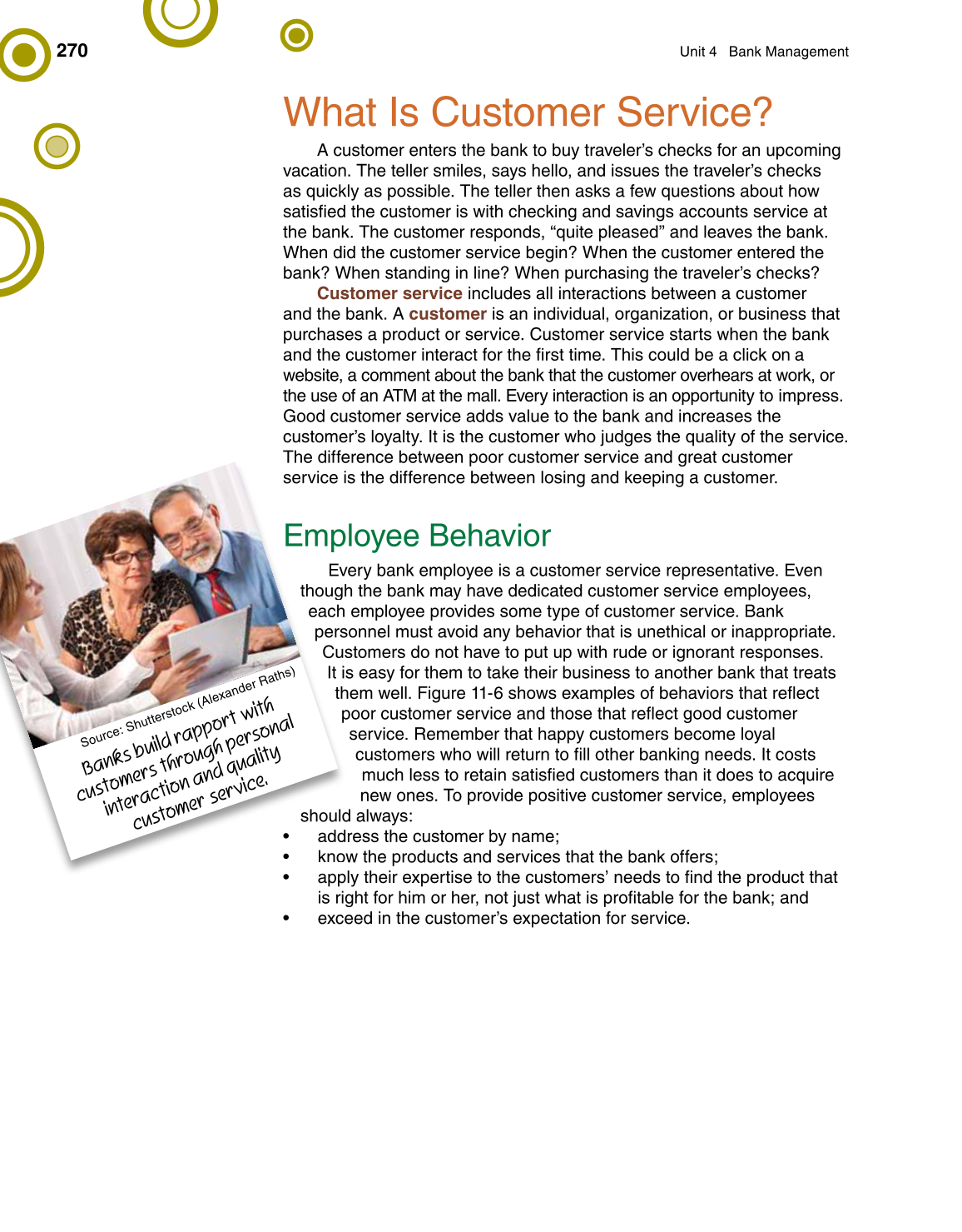 Banking & Financial Systems, 1st Edition page 270