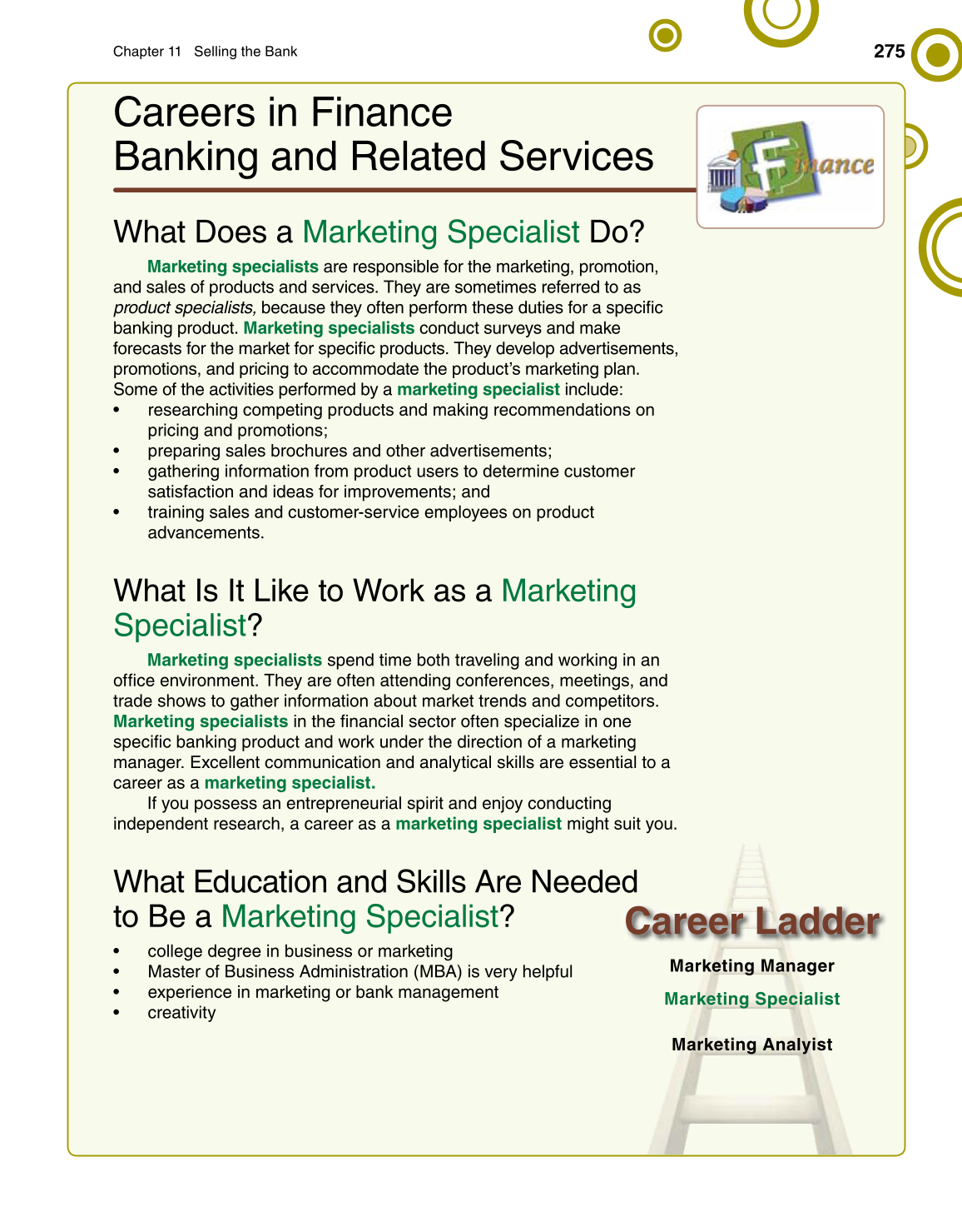 Banking & Financial Systems, 1st Edition page 275
