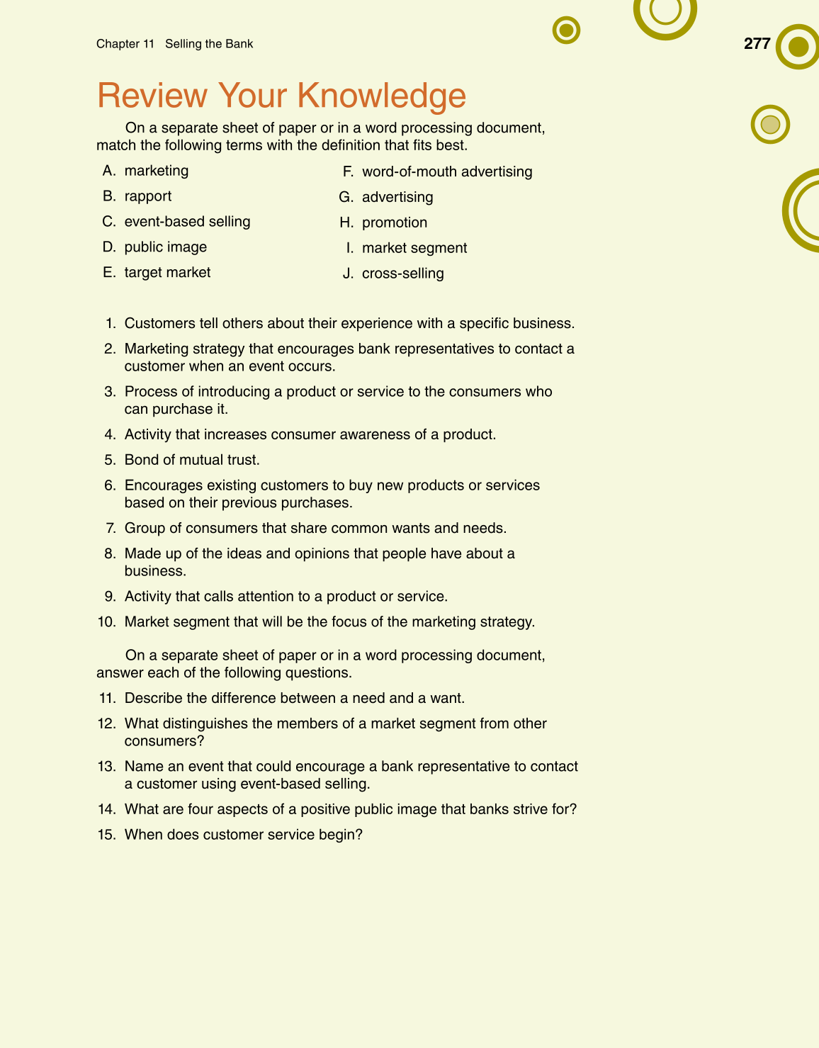 Banking & Financial Systems, 1st Edition page 277