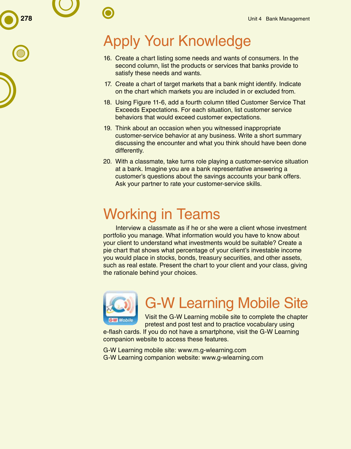 Banking & Financial Systems, 1st Edition page 278