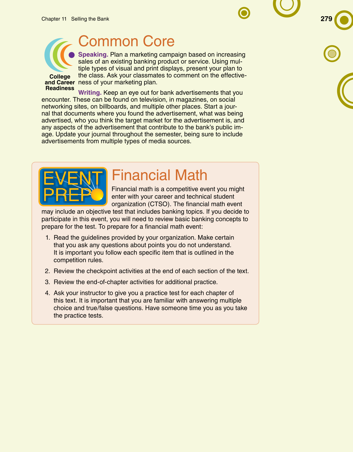 Banking & Financial Systems, 1st Edition page 279