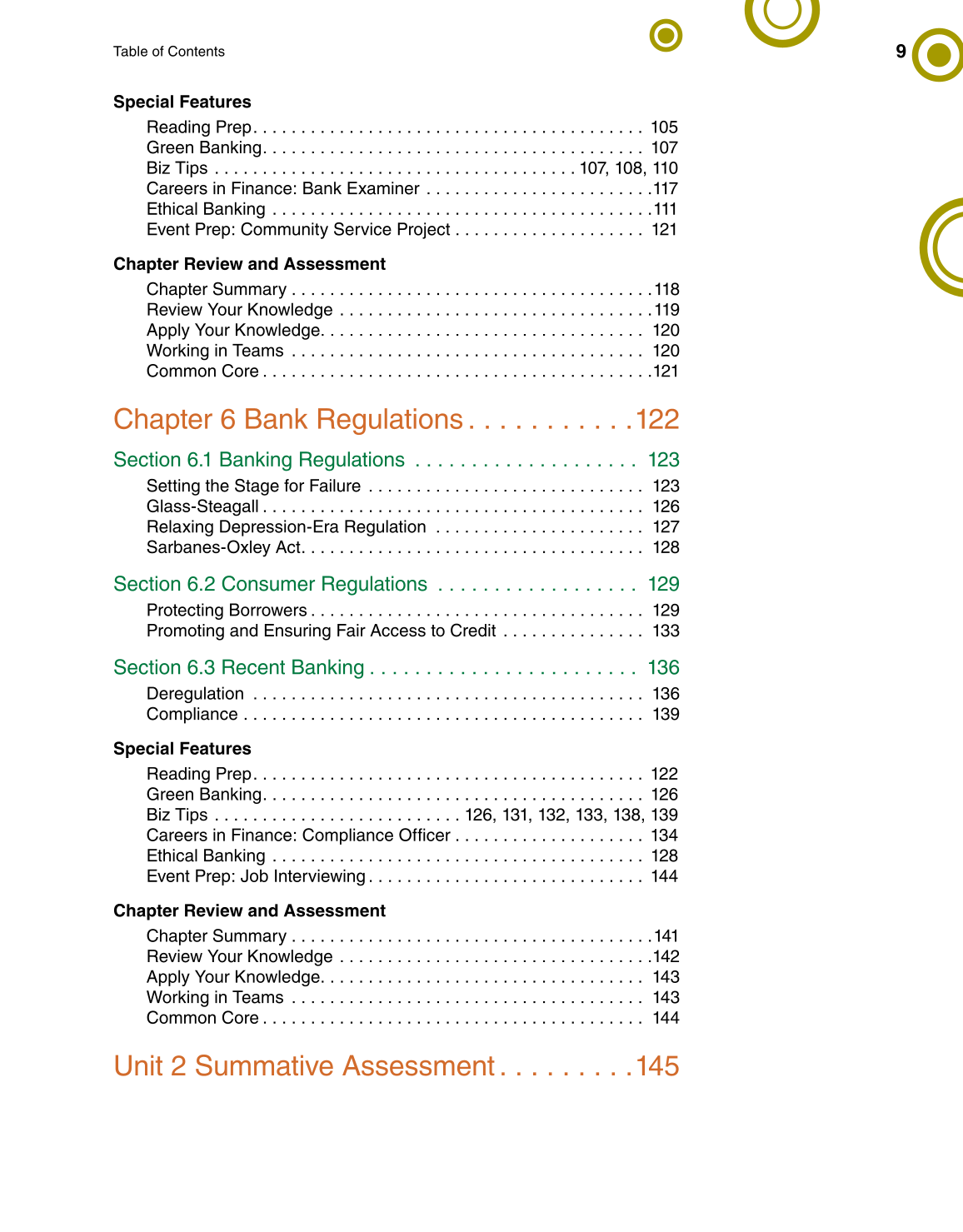 Banking & Financial Systems, 1st Edition page 9