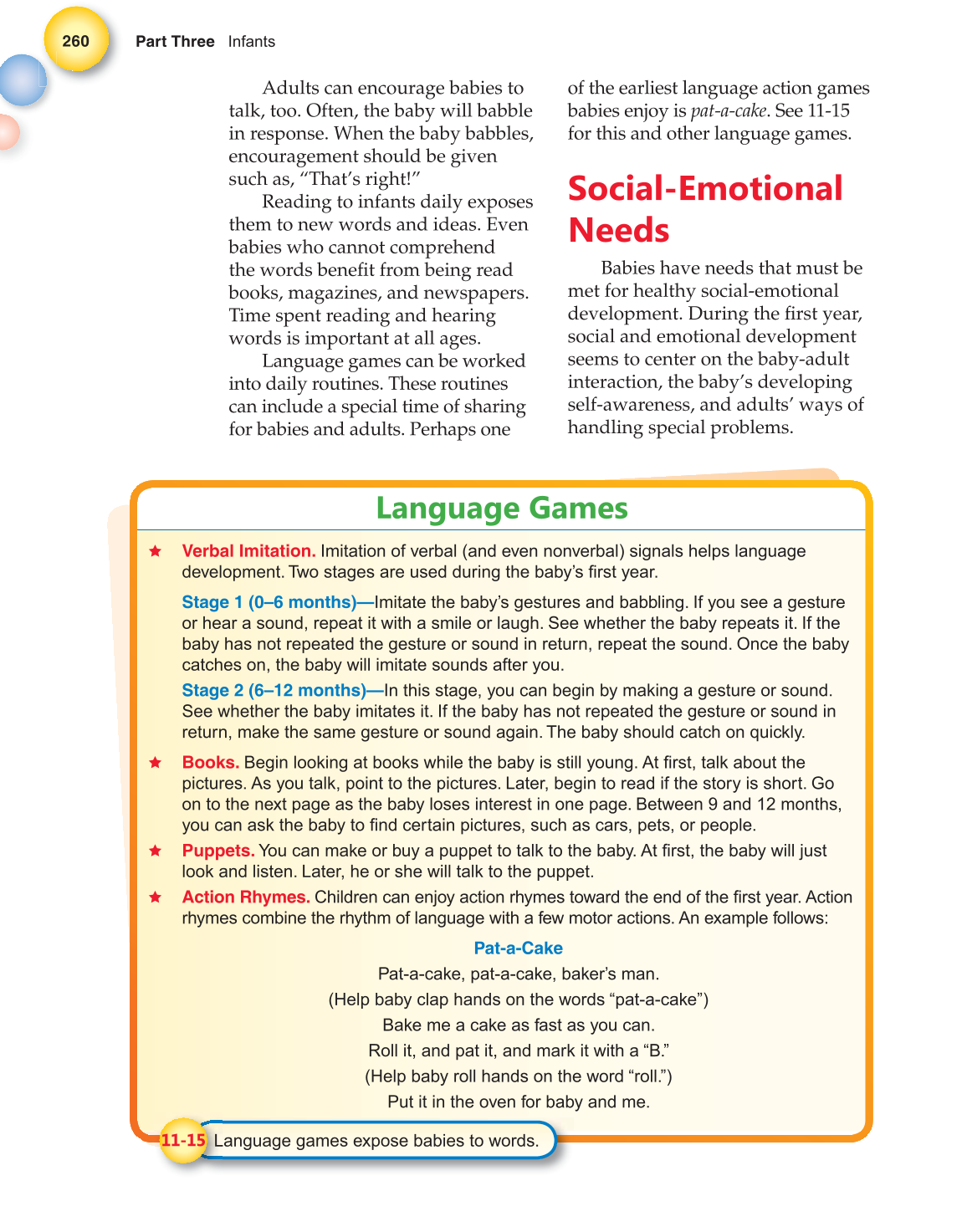 Child Development: Early Stages Through Age 12, 7th Edition page 260