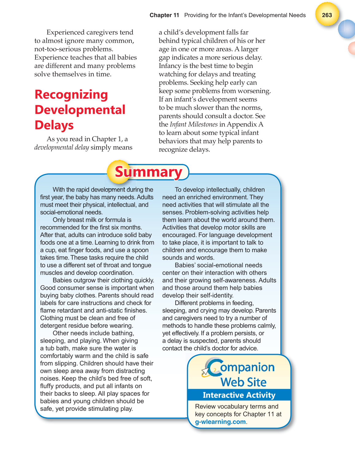 Child Development: Early Stages Through Age 12, 7th Edition page 263
