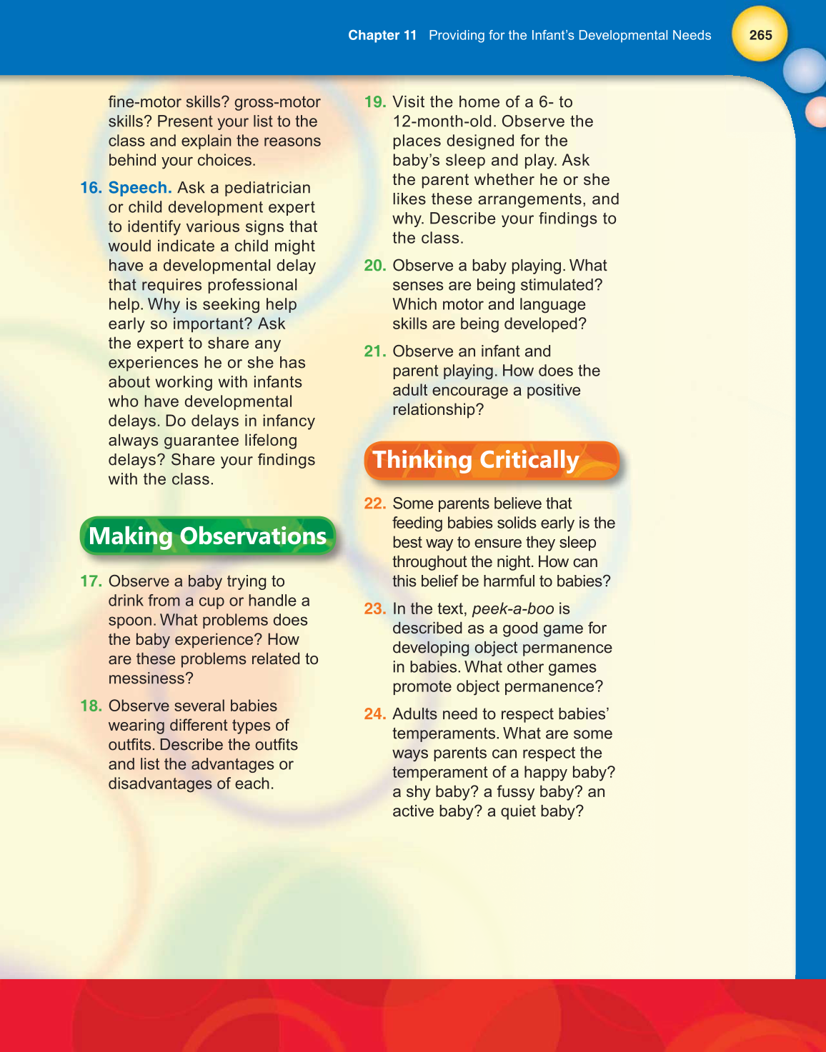 Child Development: Early Stages Through Age 12, 7th Edition page 265
